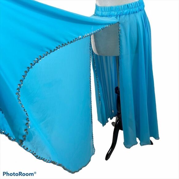 One of a Kind Sheer Belly Dancing Skirt One Size‎ - Picture 4 of 13
